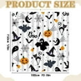 thumbnail image 3 of Halloween Boo Shower Curtain Halloween Bathroom Curtain Skull Bat Spider Bathtubs Decor Washable Durable Polyester Fabric Bathroom Curtains 35.4*70.8 in, 3 of 9