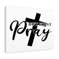 thumbnail image 1 of Scripture Walls But First Pray Cross Bible Verse Canvas Christian Wall Art Ready to Hang Unframed, 1 of 8