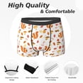 thumbnail image 2 of Men's Boxer Briefs, Bohemian Cute Squirrel Mushroom Soft Comfy Mens Underwear Boxer Briefs Breathable With Widen Waist, 2 of 7