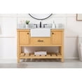 thumbnail image 2 of Elegant Decor Clement 48" Single Bathroom Vanity with Backsplash in Natural Wood, 2 of 3