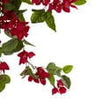 thumbnail image 3 of Nearly Natural 28" Bougainvillea Hanging Bush Artificial Plant (Set of 2), Red, 3 of 3