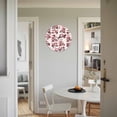 thumbnail image 4 of Wall Clock Red Fruit Clocks PVC Silent Non-Ticking Battery Operated Decorative Berry Leaves Nature Round Clock for Home Living Room Kitchen Bedroom Office School Wall Decor 14 Inch, 4 of 9