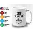 thumbnail image 3 of Writer Mug White 15oz - I Make Stuff Up - Writing Journal Notebook Writing Personal, 3 of 6