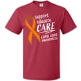 thumbnail image 3 of Inktastic Support Educate Care Limb Loss Awareness Orange Ribbon T-Shirt, 3 of 5