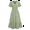 Light green, variant on Women V Neck Summer Dress Ruffle Sleeves Dot Boho Flowy Beach Long Maxi Cocktail Dresses Light green L