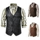 thumbnail image 4 of Chaleco de chaqueta de un solo pecho de ante con cuello en V de Europa y Estados Unidos, 4 of 6