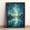 Dreamy jungle, variant on 12x16in Framed Enchanted Forest Wood Print, Glowing Fireflies & Magical Mushrooms Fantasy Wall Art for Bedroom Living Room Calming Home Decor