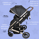 thumbnail image 3 of Carriola Reversible 4 en 1 iBaby Murano Portabebé Autoasiento Rosa Plegable negro, 3 of 9