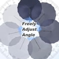 thumbnail image 3 of SUNBURY 10 FT Round Cantilever Patio Umbrella with Cross Base, 3 of 13