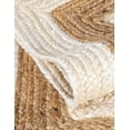 thumbnail image 3 of Indian Handmade Braided Inner Natural Jute with White Jute Border Design Area Rug 3 x 7 Feet (91 cm x 213 cm), Floor Decor Rugs/Carpet, 3 of 5