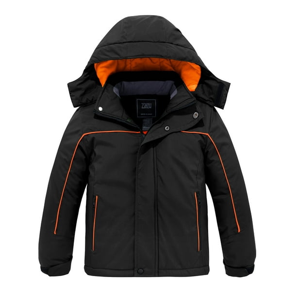 ZSHOW Boy's Snow Coat Windproof Ski Jacket Thick Hooded Snowboard