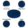 thumbnail image 2 of COVERS&ALL Christmas Wreath Storage Bag 18 Oz with Carrying Handle & Dual Zipper - 100% Water Resistant Durable Material Storage Bag - Holiday Xmas Tear Resistant Bag (34" Dia x 7" H, Blue), 2 of 7
