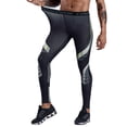 thumbnail image 2 of Men Sports Pants Print Bodycon Stretchy Moisture-wicking Running Gym Basketball, 2 of 8