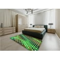 thumbnail image 4 of Ahgly Company Indoor Rectangle Patterned Army Green Area Rugs, 3' x 5', 4 of 6