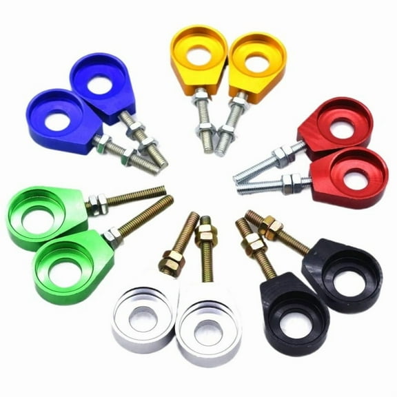 Applies to 110cc 125cc 140cc Chain Tensioner Adjuster Dirt Bike Pit ATV Motorcycle Scooter 12mm or 15mm Rear Wheel axle hole