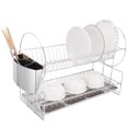 thumbnail image 4 of Dish Drying Rack,Double Layer Stainless Steel Dish Drainer Dish Draining Rack World-Class Design, 4 of 8