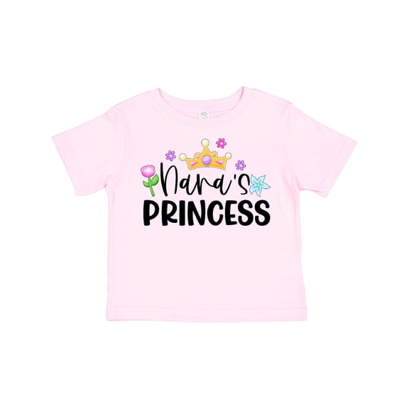 Inktastic Nana's Princess Crown and Flowers Girls Toddler T-Shirt