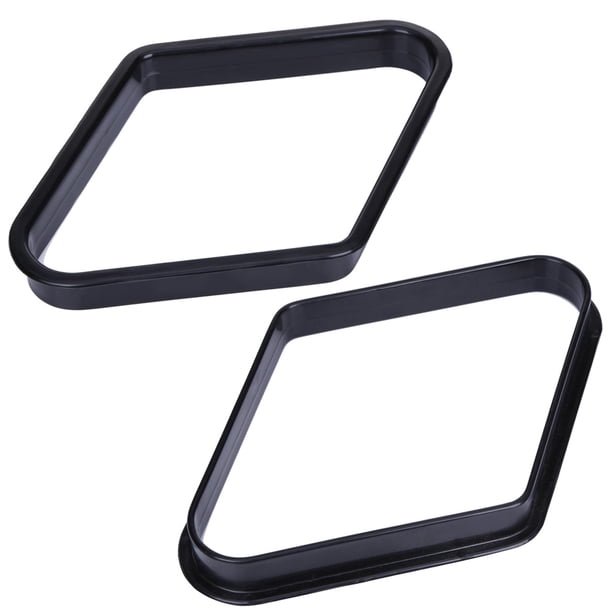 Billar de plástico negro resistente al desgaste mesa de billar resistente Ehuebsd 9 bolas estante triangular accesorios equipo nuevo 1 ud.