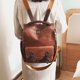 thumbnail image 4 of Mochilas vintage de piel sintética para mujer 2020, bolsos de hombro vintage para mujer, bolsos de viaje informales, mochilas escolares, 4 of 5