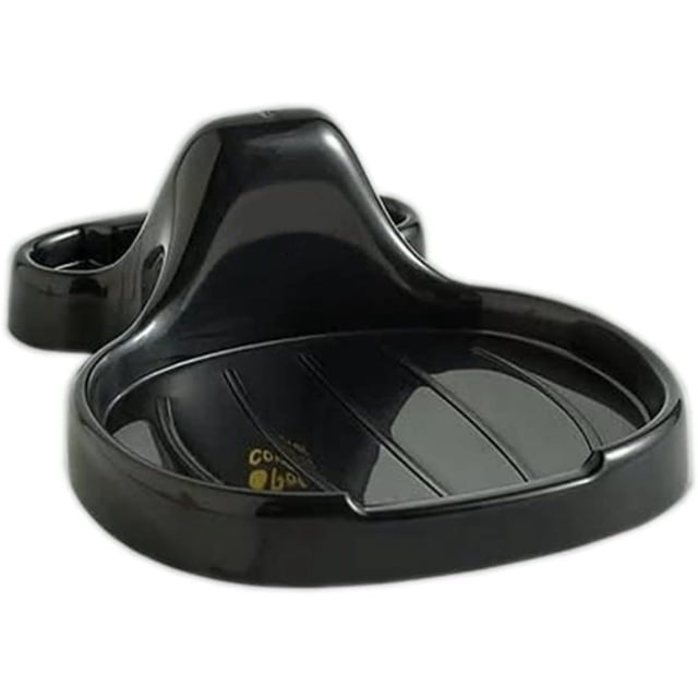 Espátula de cocina multifunción – Soporte para cuchara con soporte para tapa, soporte versátil para cucharón, soporte para cuchara de cangrejo y soporte de silicona para encimera de cocina (negro)