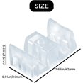 thumbnail image 5 of 5pcs Shower Room Accessories Bathroom Sliding Door Track Pulley Collision Block Positioning Block Limiter, Collision Glass Shower Door Stopper (Transparent Blue), 5 of 5