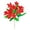 Red, variant on Artificial Flowers, Bouquet for Home Decor, 1 Pack Spring Table Centerpiece, Flowers for Valentine's Day and Mother's Day Gift, Realistic Silk Floral Arrangement, 14.17x9.84 Inch