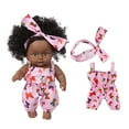 thumbnail image 4 of Tarmeek Baby Doll Toys for Girls Age 3 4 5 6 7 Years Old,8Inch Black African Black Baby Cute Curly Black Baby Dolls Toy Birthday Gifts for Kids, 4 of 9