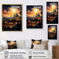 thumbnail image 4 of Designart "Skyline Christianity Jerusalem art painting II" Religion & Spirituality Floater Framed Wall Art Print, 4 of 7