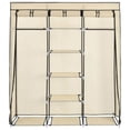 thumbnail image 4 of vidaXL Wardrobe with Compartments and Rods Cream 59.1"x17.7"x68.9" Fabric, 4 of 6