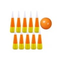 thumbnail image 3 of Candy Corn Themed Inflatable Bowling Set for Halloween and Fall Festival Party Games with Large Pins, 3 of 6
