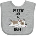 thumbnail image 3 of Inktastic Pittie Life is Ruff Spotted Pit Bull Boys or Girls Baby Bib, 3 of 4