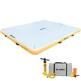 thumbnail image 1 of Open Box Solstice 10'x8' Inflatable Floating Dock Rafting Platform w/Pump & Bag, 1 of 2
