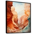 thumbnail image 2 of Designart "Minimalist Scenery Of The Canyon Desert" Canyon Floater Framed Canvas Prints, 2 of 5