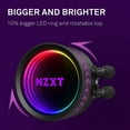 thumbnail image 2 of NZXT Kraken X63 RGB 280mm - RL-KRX63-R1 - AIO RGB CPU Liquid Cooler - Rotating Infinity Mirror Design - Improved Pump - Powered By CAM V4 - RGB Connector - Aer RGB V2 140mm Radiator Fans (2 Included), 2 of 5