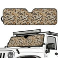 thumbnail image 2 of Uorisanigo Windshield Sun Shade Car Sunshade Heat Shield Duck Camouflage Hunting Sunshade Sun Visor Mat for 1997-2017 Jeep Wrangler Rubicon Sahara TJ JK JKU 2/4 Doors Compass, 2 of 7