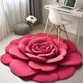 thumbnail image 1 of Floral Plush & Diatomaceous Earth Floor Mat, 3D Visual Flower Shaped Diatom Mud Floor Rugs, Realistic Pattern Non-Slip Absorbent Mat for Bedroom, Kitchen, Living Room, 1 of 8