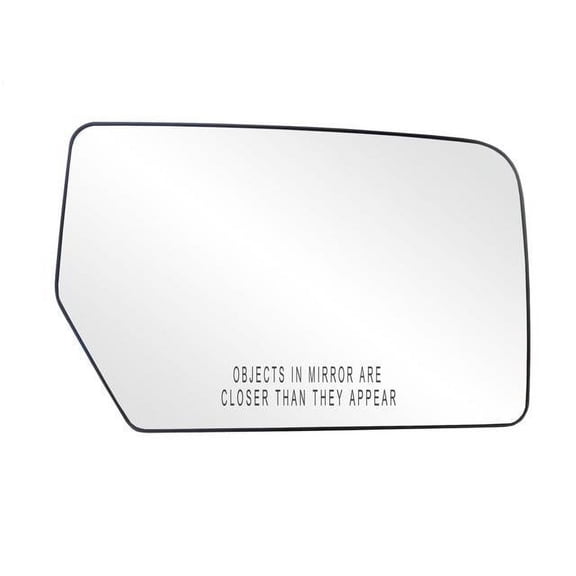 80211 - Fit System Passenger Side Non-heated Mirror Glass w/ backing plate, Ford Expedition 07-14, 5 5/ 8" x 8 9/ 16" x 9 5/ 8" (w/ o Blind Spot)