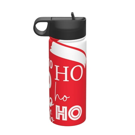 

Matuu Saying Ho Ho Ho for 18oz Durable Thermal Cups Keep Drinks Cold & Hot Insulated Coffee Mug with Lid (With Straw)