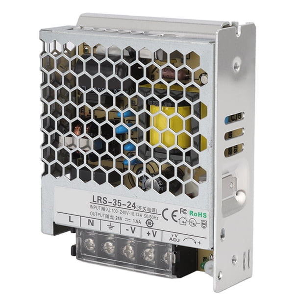 Fuente de alimentación conmutada de 24 V, transformador universal regulado por interruptor para luz LED, 100-240 V, LRS, 35 W, 24 V, 1,5 A
