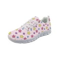 thumbnail image 3 of Psesaysky Colorful Stars Printed Running Shoes for Women for Big Girls Lightweight Breathable Walking Sneakers Anti-Slip Durable Tennis Shoes for Girl Students, 3 of 7