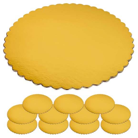 SHISUYAN 12Pcs Cake Board Cake Round Circle Base Mousse Cake Display Bases Cake Decorating Supplies