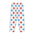 thumbnail image 5 of Sigee Red Blue Polka Dots Print Women's Soft Pajama Pants - Breathable and Comfortable Lounge Sleep Bottoms with Elastic Waistband and Pockets-X-Large, 5 of 9