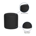 thumbnail image 2 of Barrington Upholstered Round Ottoman Pouf in Beige Fabric, 2 of 9
