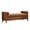 Brown+Weathered, variant on GZXS Modern Boucle Upholstered Bench with Round Bolster Pillows & Solid Wood Legs, Multi-Functional Seating for Entryway, Bedroom, or End of Bed/Window (Ivory+Natural)