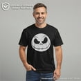 thumbnail image 2 of Men's The Nightmare Before Christmas Jack Skellington Face Graphic Tee Black X Large, 2 of 10