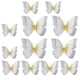 thumbnail image 5 of 12 adornos de pared con mariposas 3D elegantes, pegatinas de fondo, 5 of 6