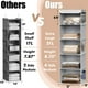 thumbnail image 3 of Organizador de armario Simple Houseware, 5 estantes, para colgar, gris, 3 of 5