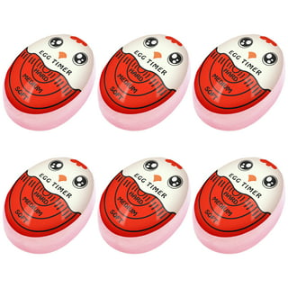 Egg Timer Sensitive Hard & Soft Boiled Color Changing Indicator Tells When  Eggs are Ready (Red 2pack)