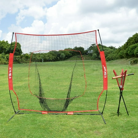 Ollieroo Portable Batting Practice Ball Caddy for 7x7 Baseball, Softball Practice Net (NET & FRAME Sold Separately), Includes Carry