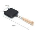 thumbnail image 4 of Cast Iron Waffle Hot Sandwich Maker Pan Non Stick Double Sided Kitchen Breakfast, 4 of 9